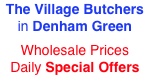 Village Butchers in Denham Green, fresh meat fruit and vegetables